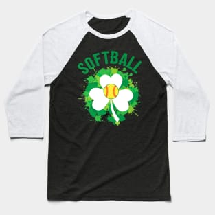 Irish St Patricks Softball Baseball Player Baseball T-Shirt